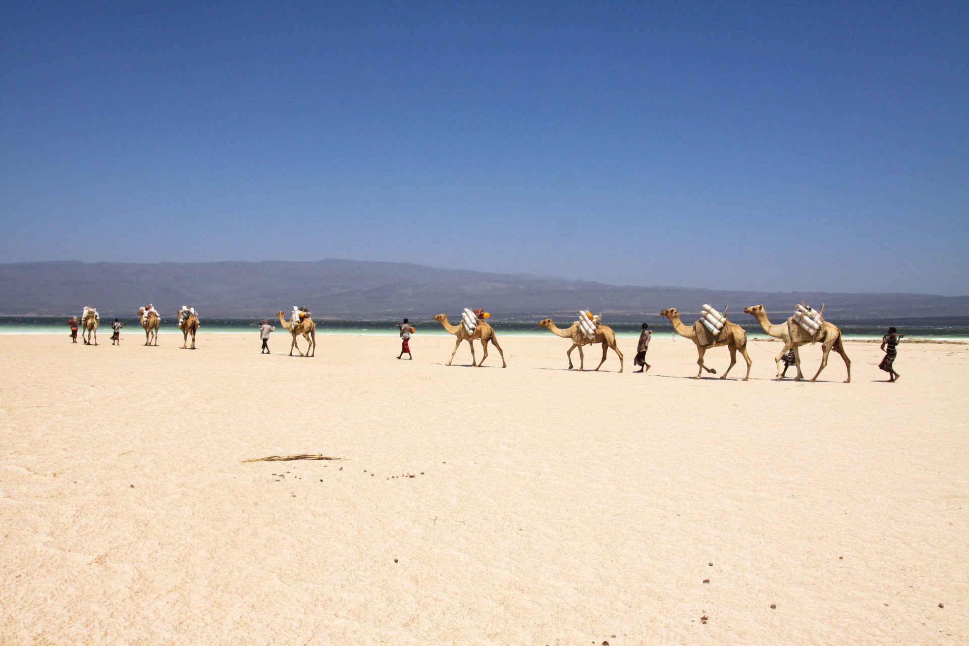 Lake Assal, on the peaceful lands